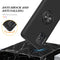 For Samsung Galaxy A71 4G PC + TPU Shockproof Magnetic Protective Case with Invisible Ring Holder(Black)