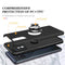 For Samsung Galaxy A71 4G PC + TPU Shockproof Magnetic Protective Case with Invisible Ring Holder(Black)