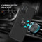 For Samsung Galaxy A71 4G PC + TPU Shockproof Magnetic Protective Case with Invisible Ring Holder(Black)