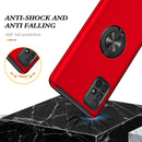 For Samsung Galaxy A71 4G PC + TPU Shockproof Magnetic Protective Case with Invisible Ring Holder(Red)