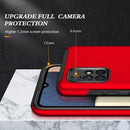 For Samsung Galaxy A71 4G PC + TPU Shockproof Magnetic Protective Case with Invisible Ring Holder(Red)
