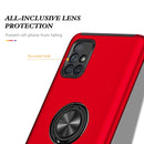 For Samsung Galaxy A71 4G PC + TPU Shockproof Magnetic Protective Case with Invisible Ring Holder(Red)