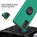 For Samsung Galaxy A71 4G PC + TPU Shockproof Magnetic Protective Case with Invisible Ring Holder(Dark Green)