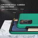 For Samsung Galaxy A71 4G PC + TPU Shockproof Magnetic Protective Case with Invisible Ring Holder(Dark Green)