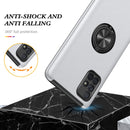 For Samsung Galaxy A71 4G PC + TPU Shockproof Magnetic Protective Case with Invisible Ring Holder(Silver)