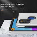 For Samsung Galaxy A21s PC + TPU Shockproof Magnetic Protective Case with Invisible Ring Holder(Silver)