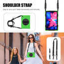 For Lenovo Tab P11 TB-J606F / Pad 11 Plus 2021 Shockproof Colorful Silicone + PC Protective Case with Holder & Hand Strap & Shoulder Strap(Green)