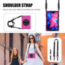 For Lenovo Tab P11 TB-J606F / Pad 11 Plus 2021 Shockproof Colorful Silicone + PC Protective Case with Holder & Hand Strap & Shoulder Strap(Rose Red)