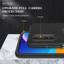 For Huawei Y7a PC + TPU Shockproof Magnetic Protective Case with Invisible Ring Holder(Black)