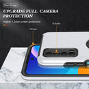 For Huawei Y7a PC + TPU Shockproof Magnetic Protective Case with Invisible Ring Holder(Silver)