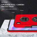For Huawei Y9a PC + TPU Shockproof Magnetic Protective Case with Invisible Ring Holder(Red)