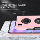 For Huawei Y9a PC + TPU Shockproof Magnetic Protective Case with Invisible Ring Holder(Rose Gold)