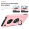 For Huawei Y9a PC + TPU Shockproof Magnetic Protective Case with Invisible Ring Holder(Rose Gold)