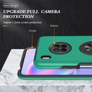 For Huawei Y9a PC + TPU Shockproof Magnetic Protective Case with Invisible Ring Holder(Dark Green)