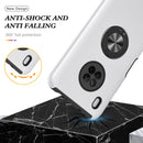 For Huawei Y9a PC + TPU Shockproof Magnetic Protective Case with Invisible Ring Holder(Silver)