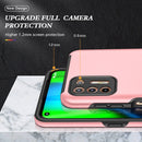 For Motorola Moto G9 Plus PC + TPU Shockproof Magnetic Protective Case with Invisible Ring Holder(Rose Gold)