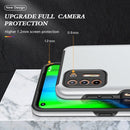 For Motorola Moto G9 Plus PC + TPU Shockproof Magnetic Protective Case with Invisible Ring Holder(Silver)