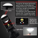 2 PCS T9 H4 6500K / DC9-32V / 8000LM Car LED Headlight(Black)