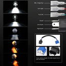 DC9-30V / 6000K / 3000K / 20000LM 5.75 inch Motorcycle Gradient Headlight