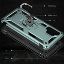 For Samsung Galaxy A53 / A53s / A32 4G Shockproof TPU + PC Protective Case with 360 Degree Rotating Holder(Green)