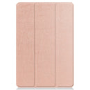For Amazon Kindle Fire HD 10 (2021) Custer Texture Horizontal Flip Leather Case with Three-folding Holder & Sleep / Wake-up Function(Rose Gold)