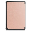 For Amazon Kindle Fire HD 10 (2021) Custer Texture Horizontal Flip Leather Case with Three-folding Holder & Sleep / Wake-up Function(Rose Gold)