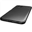 For Samsung Galaxy A22 4G Carbon Fiber Texture Shockproof TPU Case(Blue)