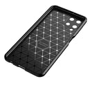 For Samsung Galaxy A22 4G Carbon Fiber Texture Shockproof TPU Case(Blue)