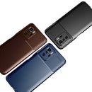 For Xiaomi Redmi Note 10 Pro 5G Carbon Fiber Texture Shockproof TPU Case(Brown)