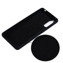 For Sony Xperia 10 III Pure Color Liquid Silicone Shockproof Full Coverage Case(Black)