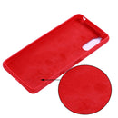 For Sony Xperia 10 III Pure Color Liquid Silicone Shockproof Full Coverage Case(Red)