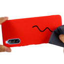 For Sony Xperia 10 III Pure Color Liquid Silicone Shockproof Full Coverage Case(Red)