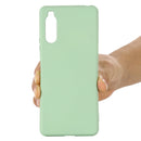 For Sony Xperia 10 III Pure Color Liquid Silicone Shockproof Full Coverage Case(Green)