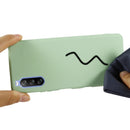For Sony Xperia 10 III Pure Color Liquid Silicone Shockproof Full Coverage Case(Green)