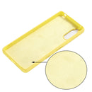 For Sony Xperia 10 III Pure Color Liquid Silicone Shockproof Full Coverage Case(Yellow)