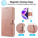 For OPPO Realme 8 / 8 Pro LC.IMEEKE Calf Texture Horizontal Flip Leather Case, with Holder & Card Slots & Wallet(Rose Gold)
