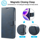 For OPPO Realme 8 / 8 Pro LC.IMEEKE Calf Texture Horizontal Flip Leather Case, with Holder & Card Slots & Wallet(Blue)