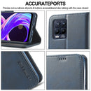 For OPPO Realme 8 / 8 Pro LC.IMEEKE Calf Texture Horizontal Flip Leather Case, with Holder & Card Slots & Wallet(Blue)