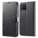 For OPPO Realme 8 / 8 Pro LC.IMEEKE Calf Texture Horizontal Flip Leather Case, with Holder & Card Slots & Wallet(Black)
