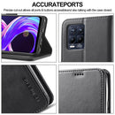 For OPPO Realme 8 / 8 Pro LC.IMEEKE Calf Texture Horizontal Flip Leather Case, with Holder & Card Slots & Wallet(Black)