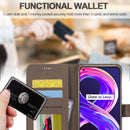 For OPPO Realme 8 / 8 Pro LC.IMEEKE Calf Texture Horizontal Flip Leather Case, with Holder & Card Slots & Wallet(Brown)