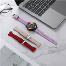 20mm T-shaped Buckle Silicone Watch Band(Purple)