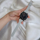 20mm T-shaped Buckle Silicone Watch Band(Cloudy Grey)