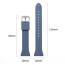 20mm T-shaped Buckle Silicone Watch Band(White)