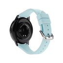 20mm T-shaped Buckle Silicone Watch Band(Lake Blue)