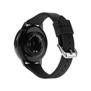 20mm T-shaped Buckle Silicone Watch Band(Black)