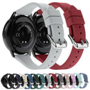 22mm T-shaped Buckle Silicone Watch Band(Lake Blue)