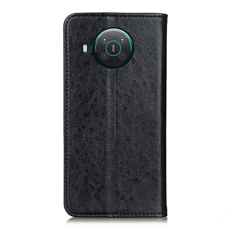 For Nokia X10 / X20 Magnetic Crazy Horse Texture Horizontal Flip Leather Case with Holder & Card Slots & Wallet(Black)
