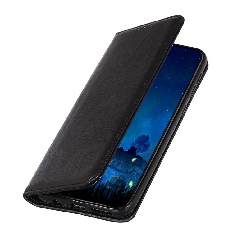 For Nokia X10 / X20 Magnetic Crazy Horse Texture Horizontal Flip Leather Case with Holder & Card Slots & Wallet(Black)