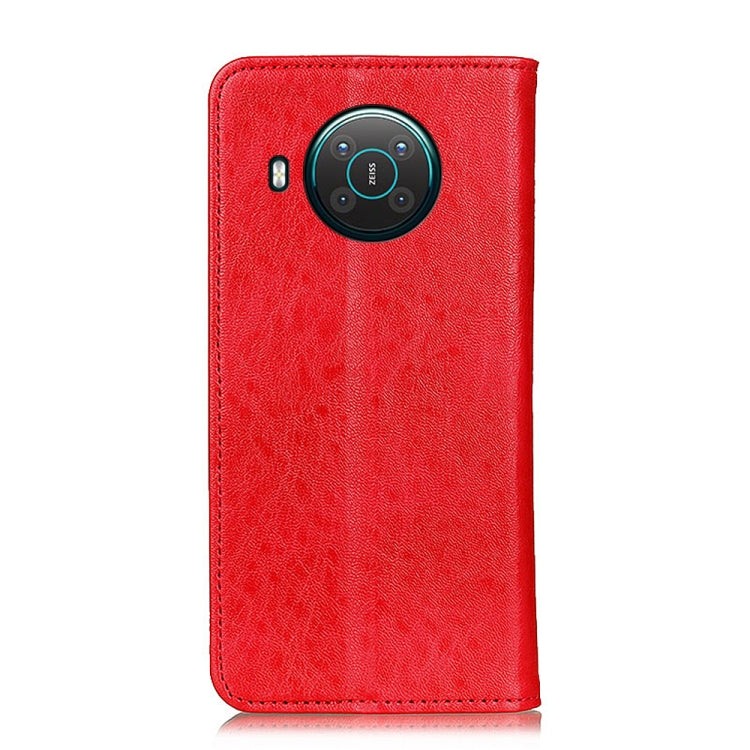 For Nokia X10 / X20 Magnetic Crazy Horse Texture Horizontal Flip Leather Case with Holder & Card Slots & Wallet(Red)
